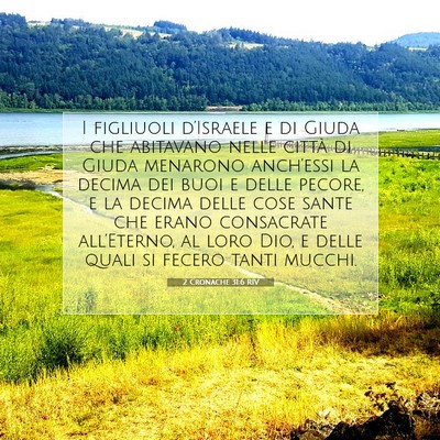 2 Cronache 31:6 RIV Immagine del Versetto della Bibbia