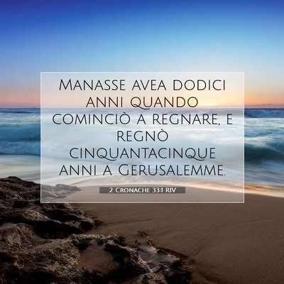 2 Cronache 33:1 Versetto della Bibbia Spiegato