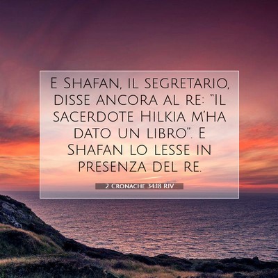 2 Cronache 34:18 Versetto della Bibbia Spiegato