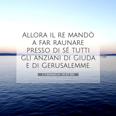 2 Cronache 34:29 RIV Immagine del Versetto della Bibbia