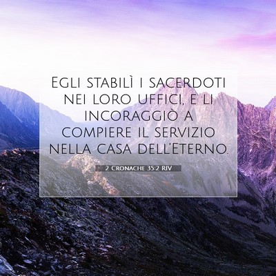 2 Cronache 35:2 Versetto della Bibbia Spiegato
