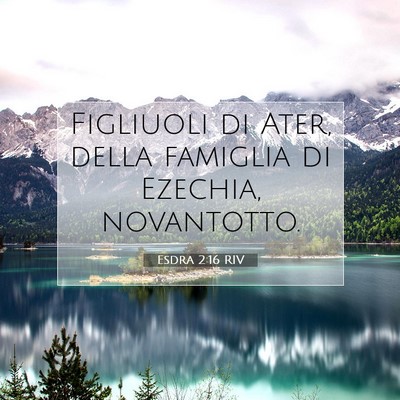 Esdra 2:16 Versetto della Bibbia Spiegato