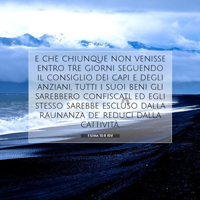 Esdra 10:8 RIV Immagine del Versetto della Bibbia