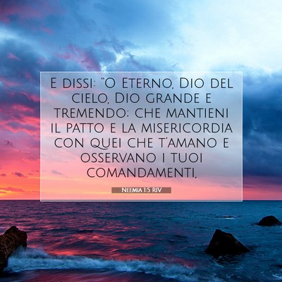 Neemia 1:5 RIV Immagine del Versetto della Bibbia