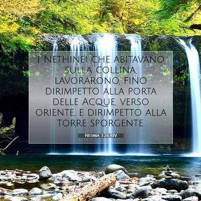 Neemia 3:26 RIV Immagine del Versetto della Bibbia