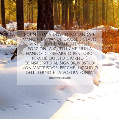 Neemia 8:10 Versetto della Bibbia Spiegato