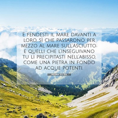 Neemia 9:11 RIV Immagine del Versetto della Bibbia