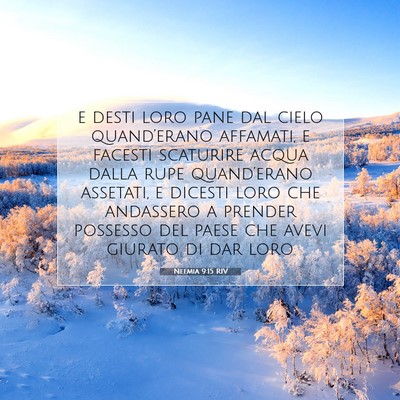 Neemia 9:15 Versetto della Bibbia Spiegato