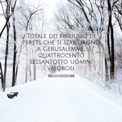 Neemia 11:6 Versetto della Bibbia Spiegato