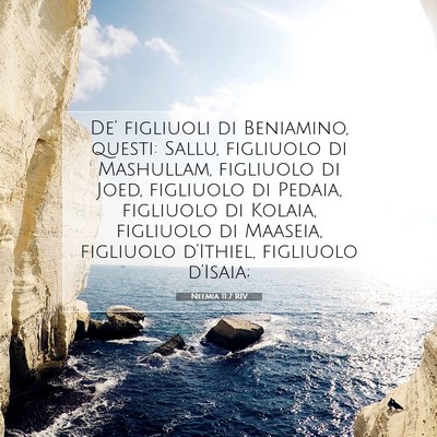 Neemia 11:7 Versetto della Bibbia Spiegato