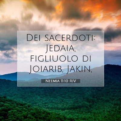 Neemia 11:10 Versetto della Bibbia Spiegato