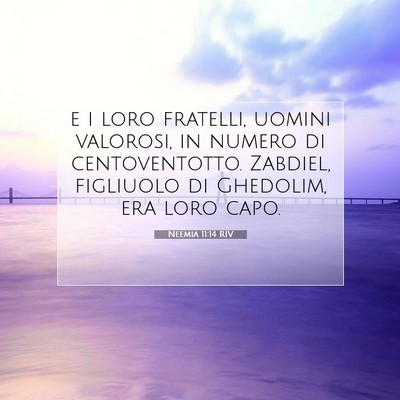 Neemia 11:14 Versetto della Bibbia Spiegato