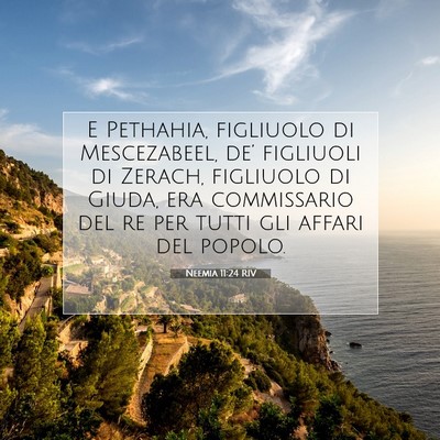 Neemia 11:24 Versetto della Bibbia Spiegato