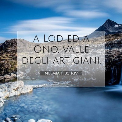 Neemia 11:35 Versetto della Bibbia Spiegato