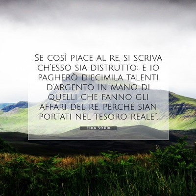Ester 3:9 RIV Immagine del Versetto della Bibbia