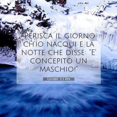 Giobbe 3:3 RIV Immagine del Versetto della Bibbia