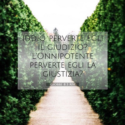 Giobbe 8:3 Versetto della Bibbia Spiegato
