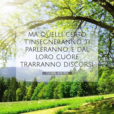 Giobbe 8:10 Versetto della Bibbia Spiegato