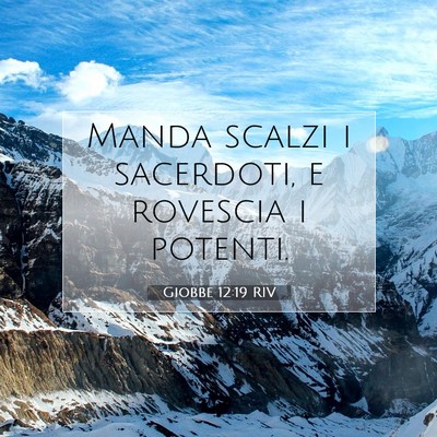 Giobbe 12:19 Versetto della Bibbia Spiegato