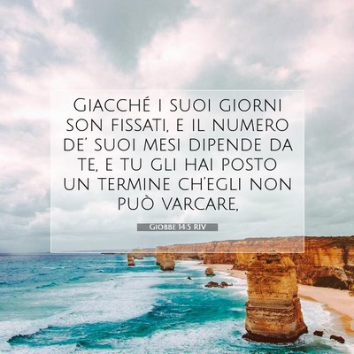 Giobbe 14:5 RIV Immagine del Versetto della Bibbia