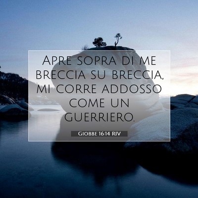 Giobbe 16:14 Versetto della Bibbia Spiegato