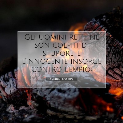 Giobbe 17:8 Versetto della Bibbia Spiegato