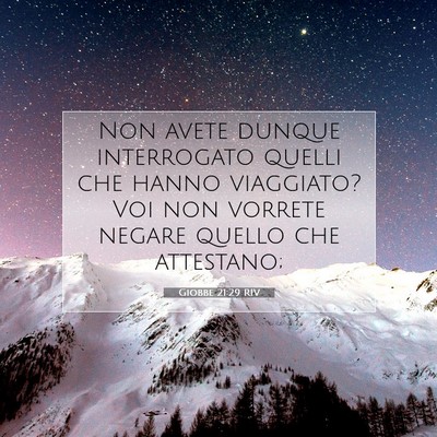 Giobbe 21:29 Versetto della Bibbia Spiegato
