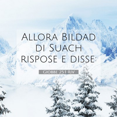 Giobbe 25:1 RIV Immagine del Versetto della Bibbia