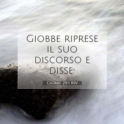 Giobbe 29:1 RIV Immagine del Versetto della Bibbia