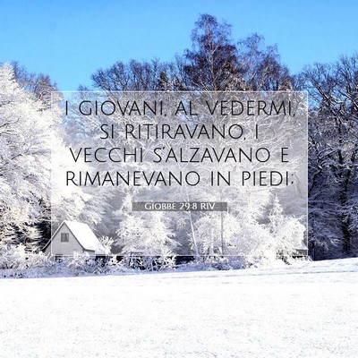 Giobbe 29:8 RIV Immagine del Versetto della Bibbia