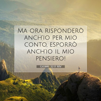 Giobbe 32:17 Versetto della Bibbia Spiegato