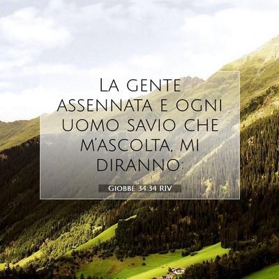 Giobbe 34:34 RIV Immagine del Versetto della Bibbia