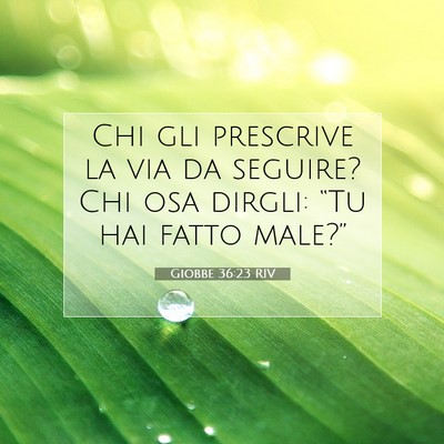 Giobbe 36:23 Versetto della Bibbia Spiegato