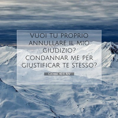 Giobbe 40:8 Versetto della Bibbia Spiegato