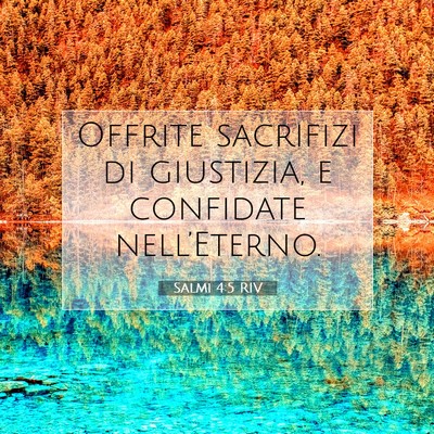 Salmi 4:5 RIV Immagine del Versetto della Bibbia