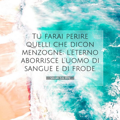 Salmi 5:6 RIV Immagine del Versetto della Bibbia