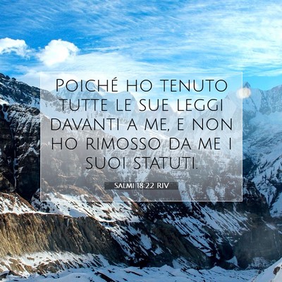 Salmi 18:22 Versetto della Bibbia Spiegato