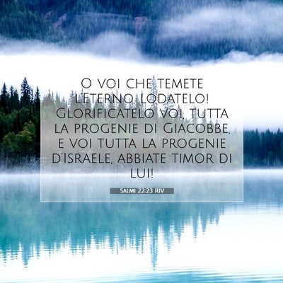 Salmi 22:23 RIV Immagine del Versetto della Bibbia