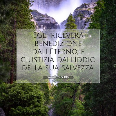 Salmi 24:5 RIV Immagine del Versetto della Bibbia