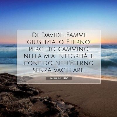 Salmi 26:1 RIV Immagine del Versetto della Bibbia