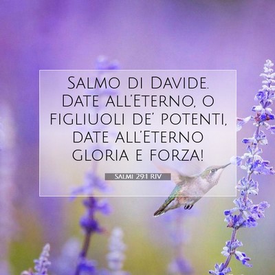 Salmi 29:1 RIV Immagine del Versetto della Bibbia