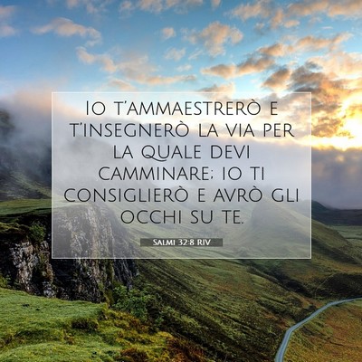 Salmi 32:8 RIV Immagine del Versetto della Bibbia
