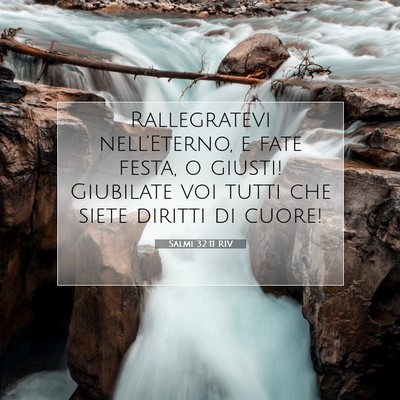 Salmi 32:11 RIV Immagine del Versetto della Bibbia