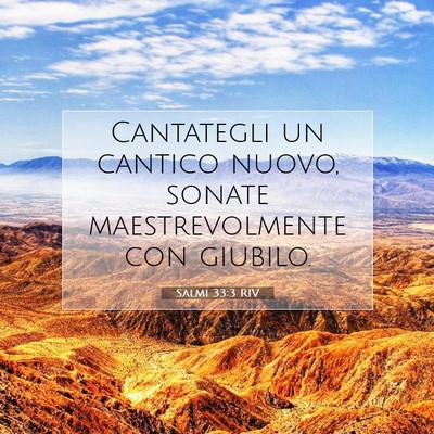 Salmi 33:3 Versetto della Bibbia Spiegato