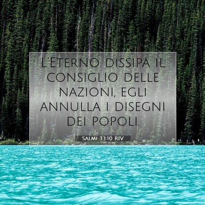 Salmi 33:10 Versetto della Bibbia Spiegato