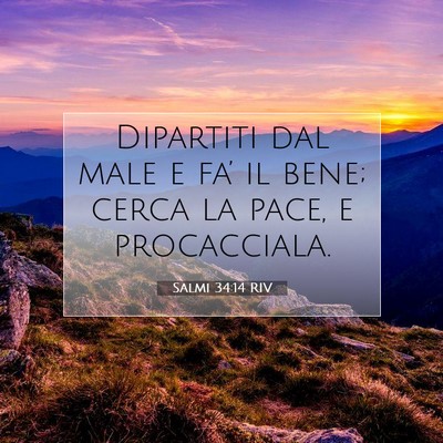 Salmi 34:14 Versetto della Bibbia Spiegato