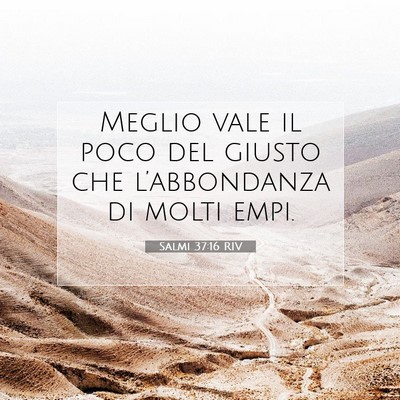 Salmi 37:16 Versetto della Bibbia Spiegato