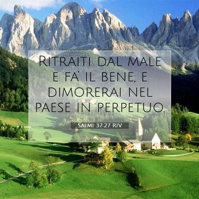 Salmi 37:27 Versetto della Bibbia Spiegato