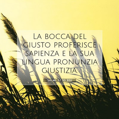 Salmi 37:30 Versetto della Bibbia Spiegato