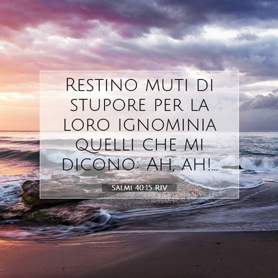 Salmi 40:15 Versetto della Bibbia Spiegato